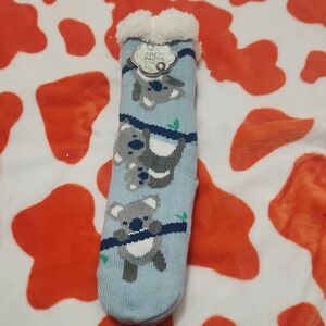 Fuzzy Babba Long Sherpa Slipper Socks With Grips